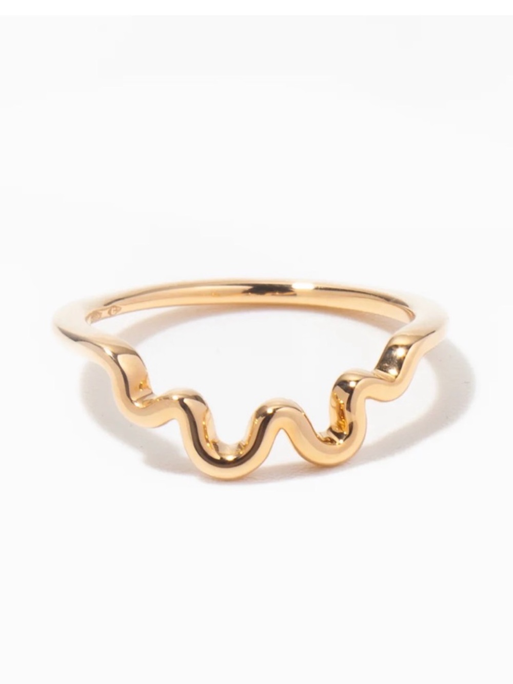 Wave Solid Gold Wedding Band